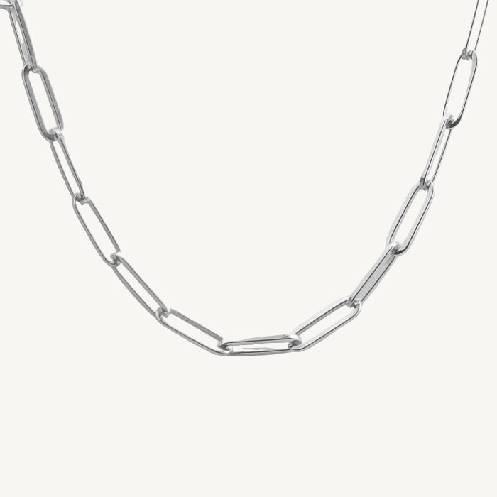 Heather Paperclip Necklace