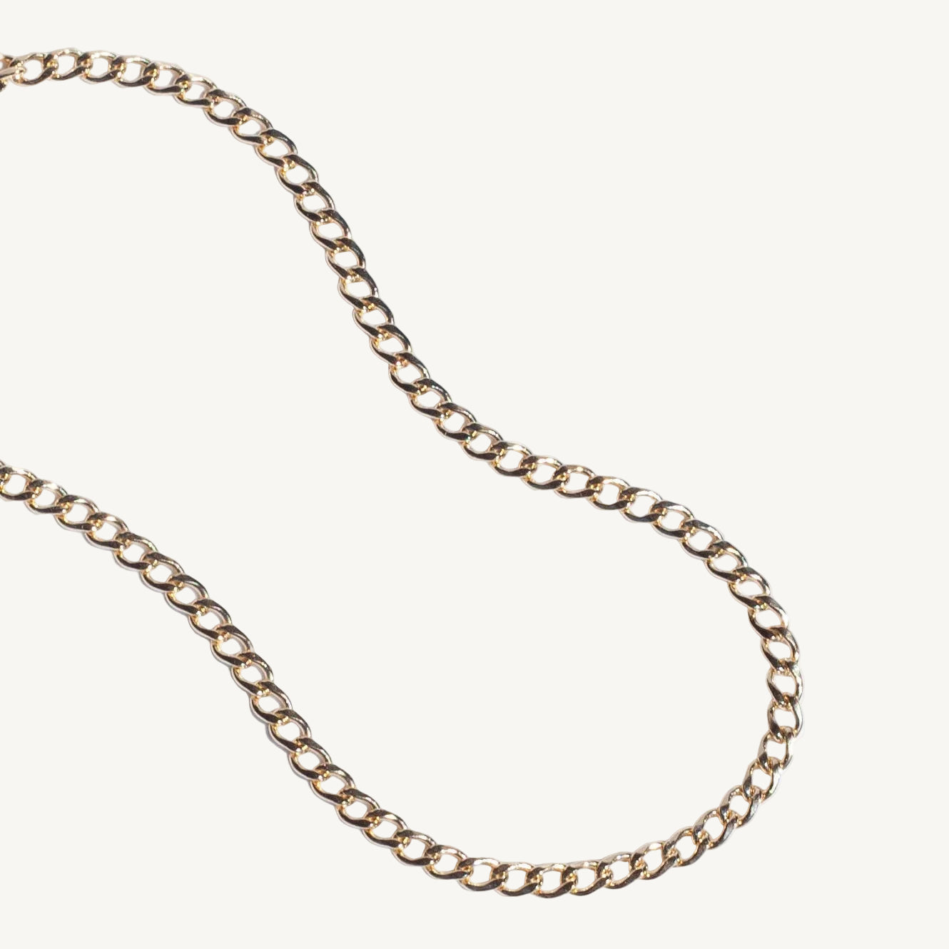 Romeo Necklace - gold filled curb chain