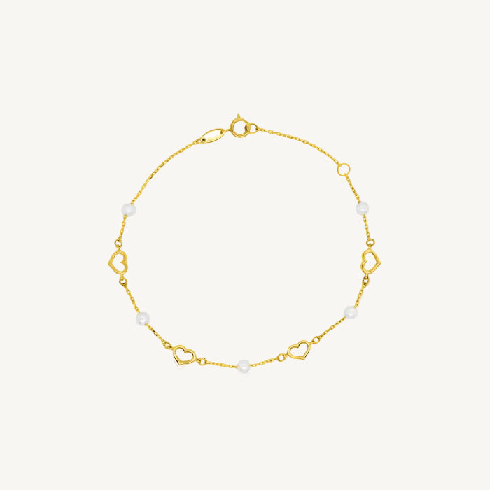 Amore Pearl Station Bracelet