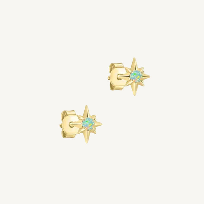 Stella opal stud earrings