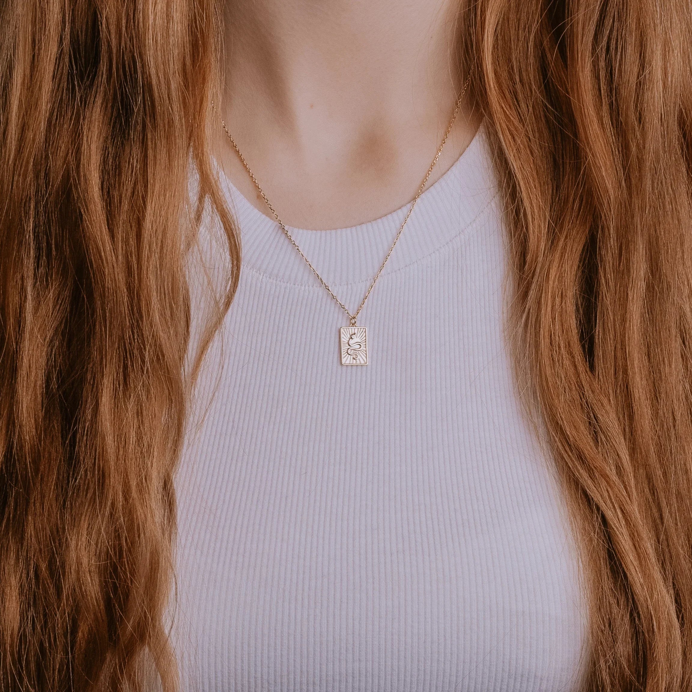 Serpent Necklace in gold vermeil - Juliet Grace Jewelry