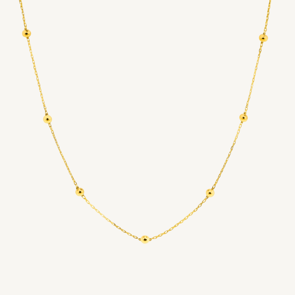 Beaded Station Necklace