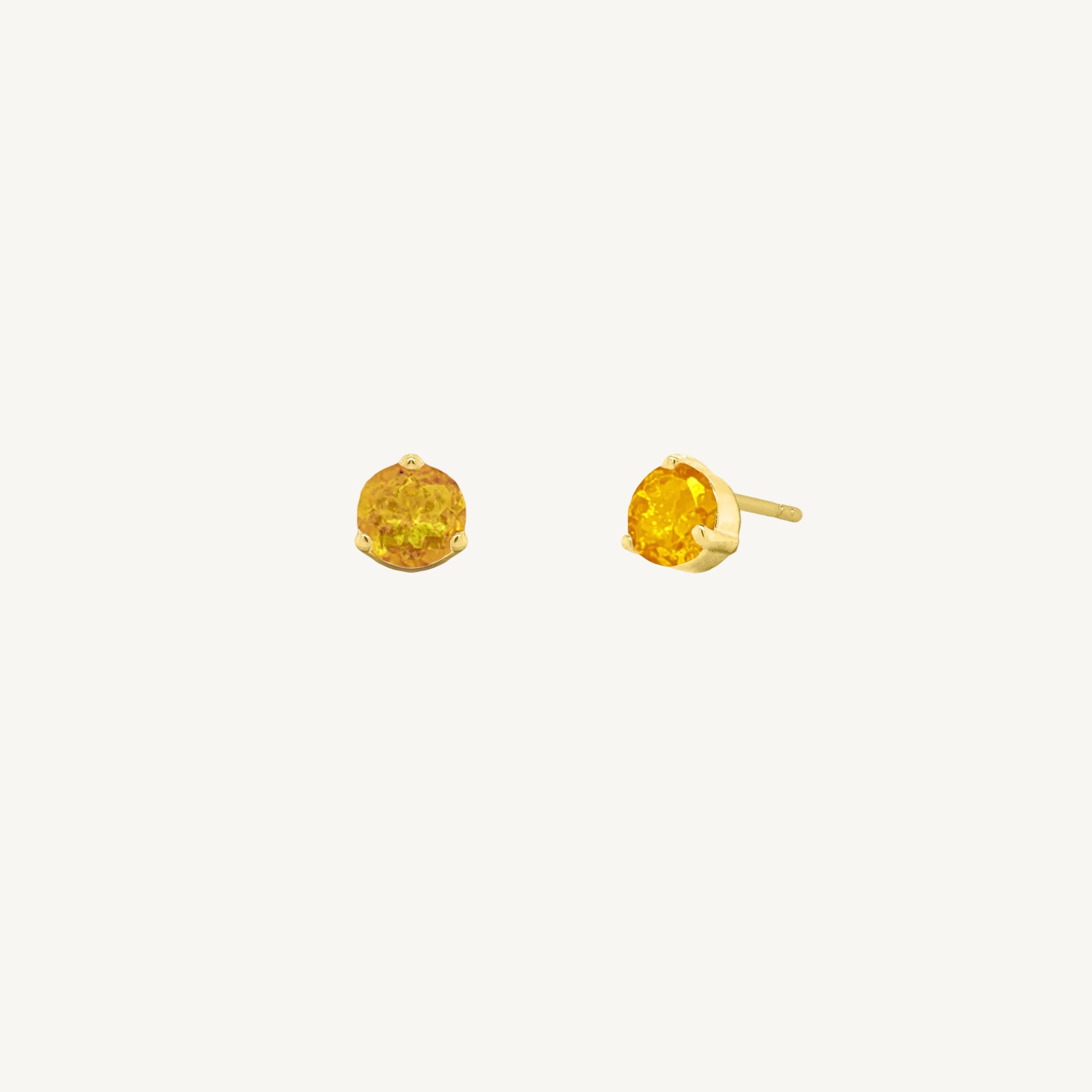 10K Gold Birthstone Studs
