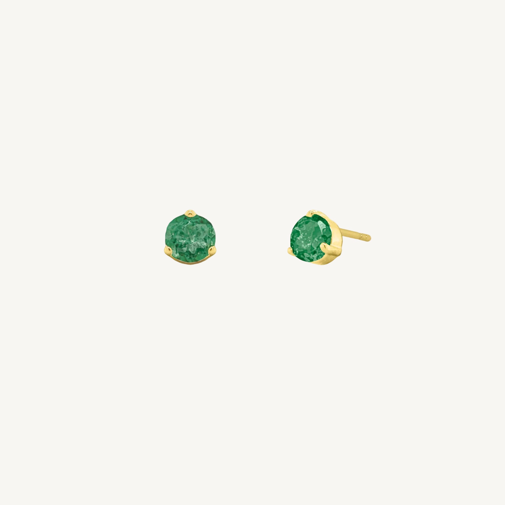 10K Gold Birthstone Studs