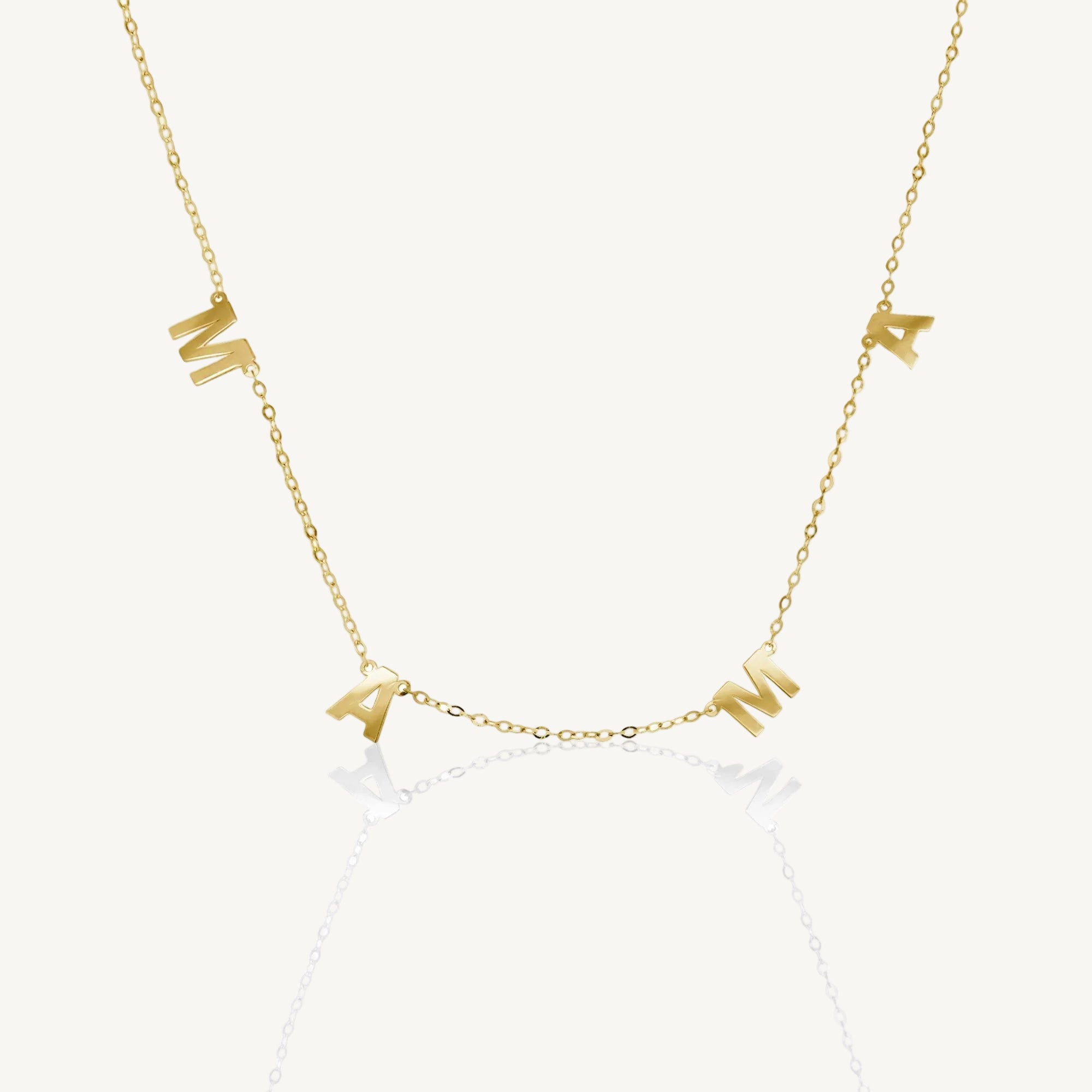 Mama Letter Necklace - Juliet Grace Jewelry