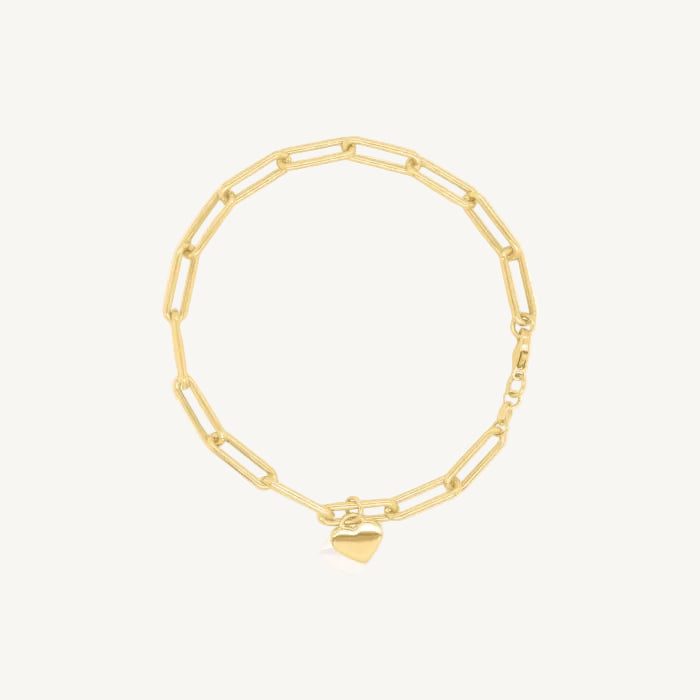 Penelope Paperclip Bracelet | 10K Gold
