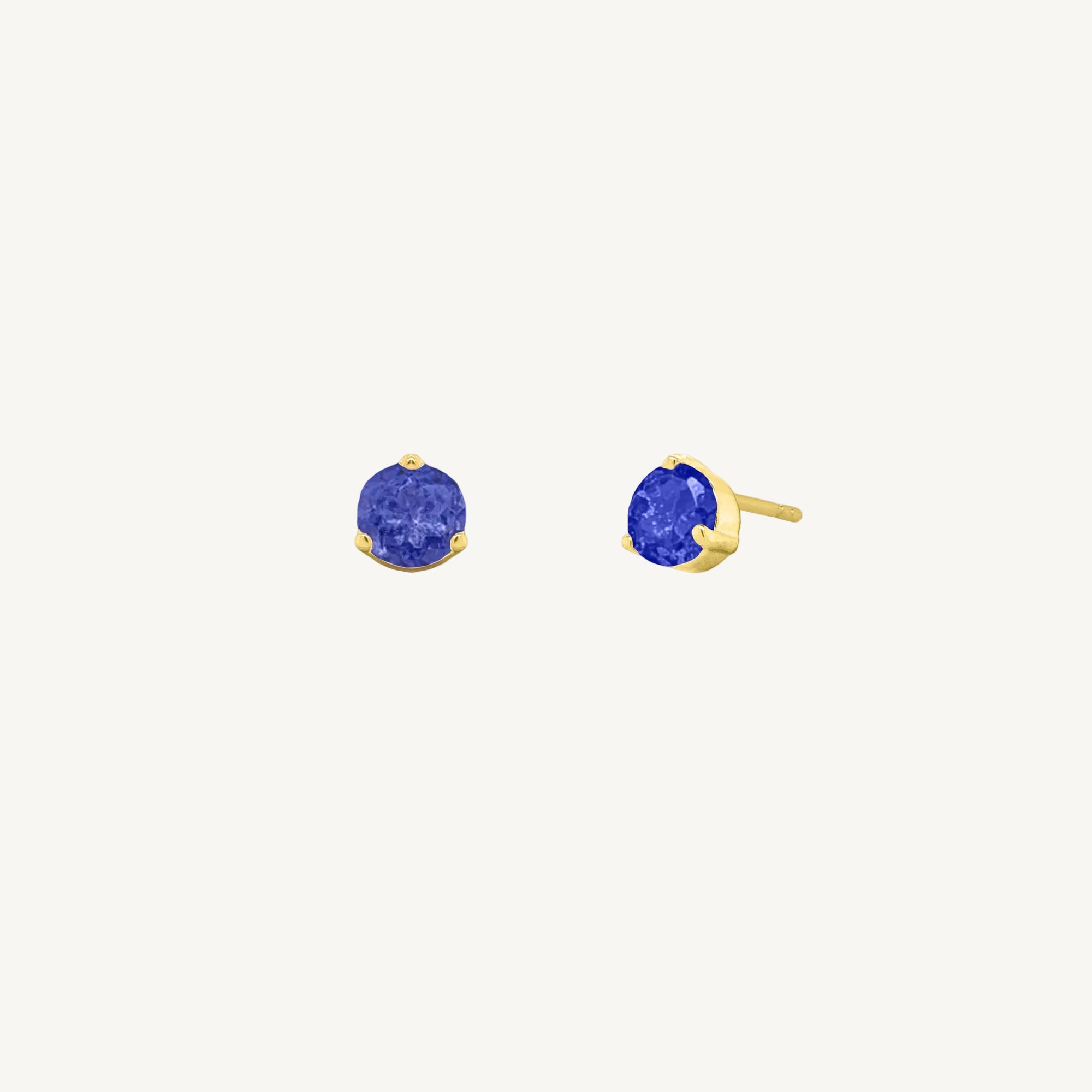 10K Gold Birthstone Studs