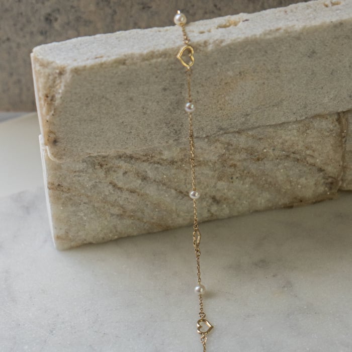 Amore Pearl Station Bracelet