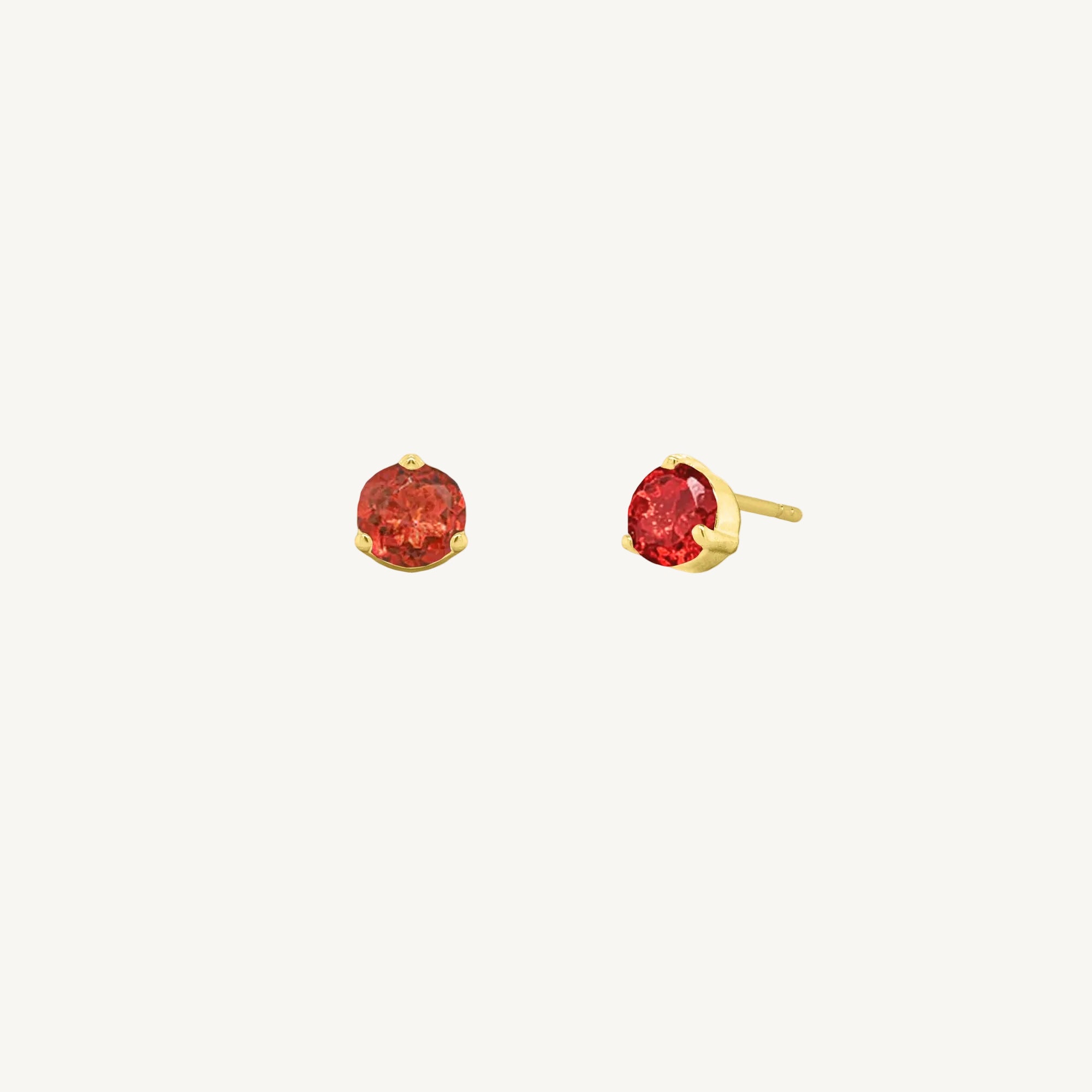 10K Gold Birthstone Studs