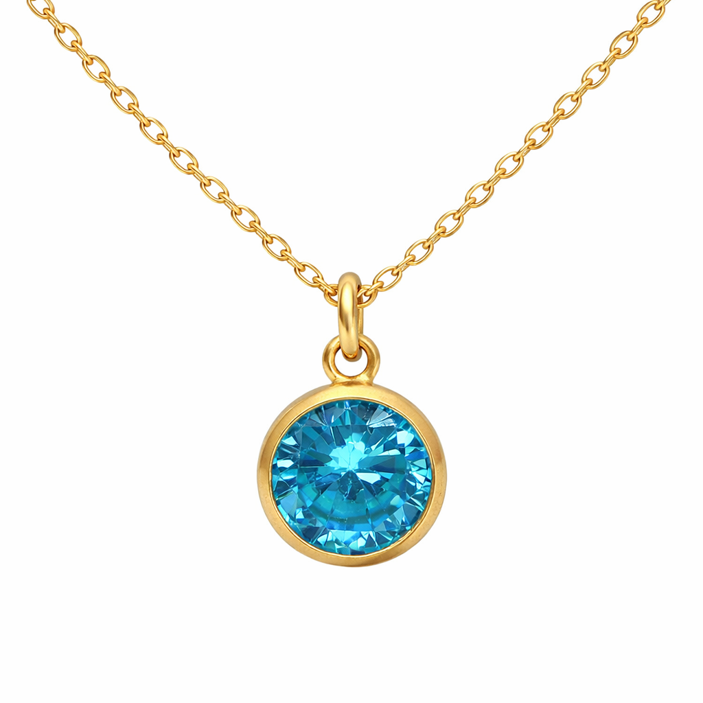 Willow Birthstone Necklace | Gold-Filled