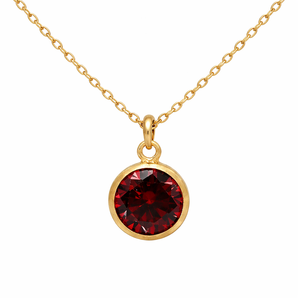 January birthstone necklace