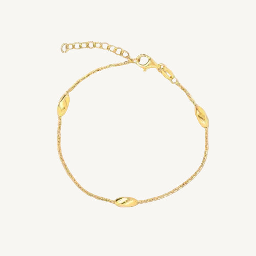 gold vermeil marquise bracelet 