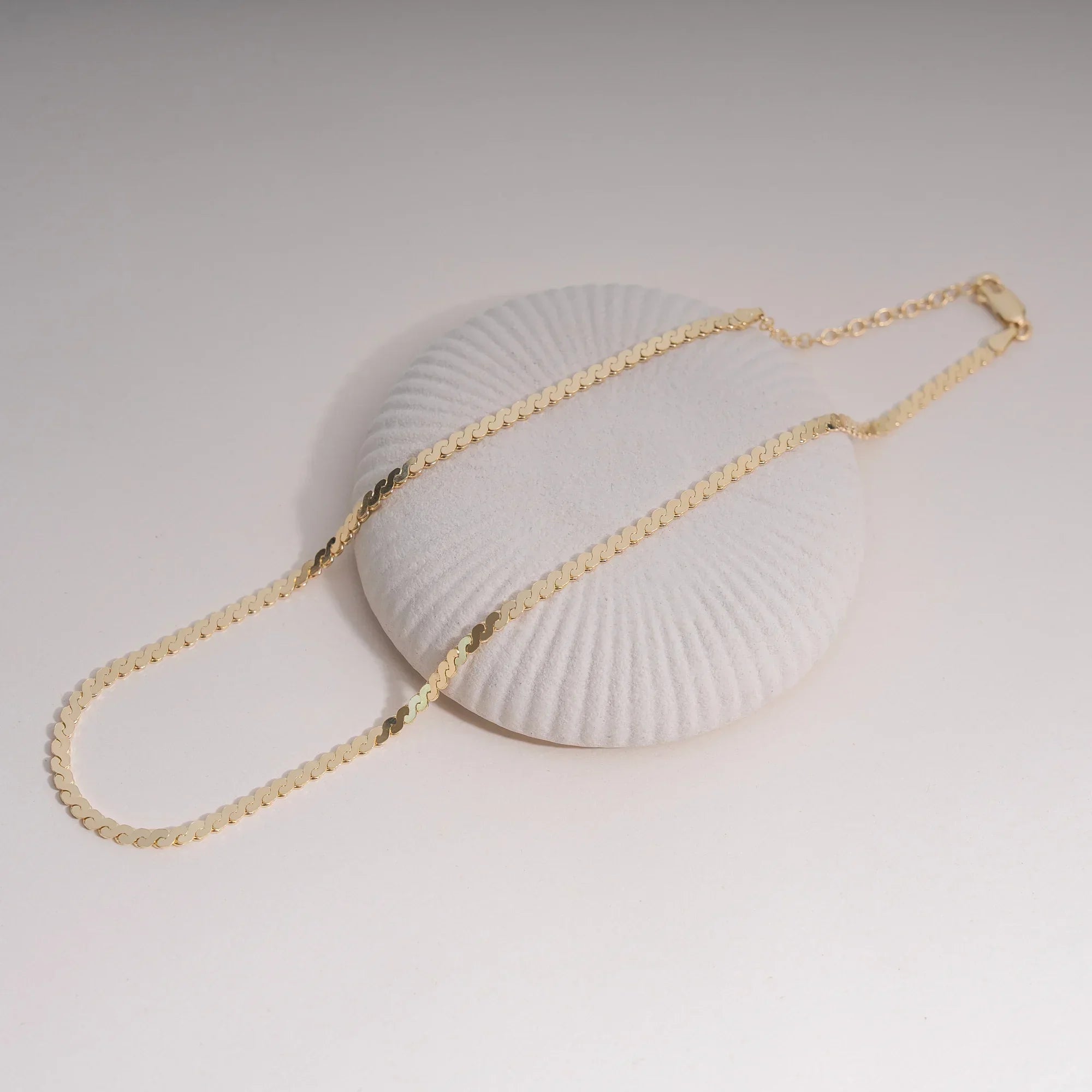 gold vermeil Serpentine Chain Necklace - Juliet Grace Jewelry